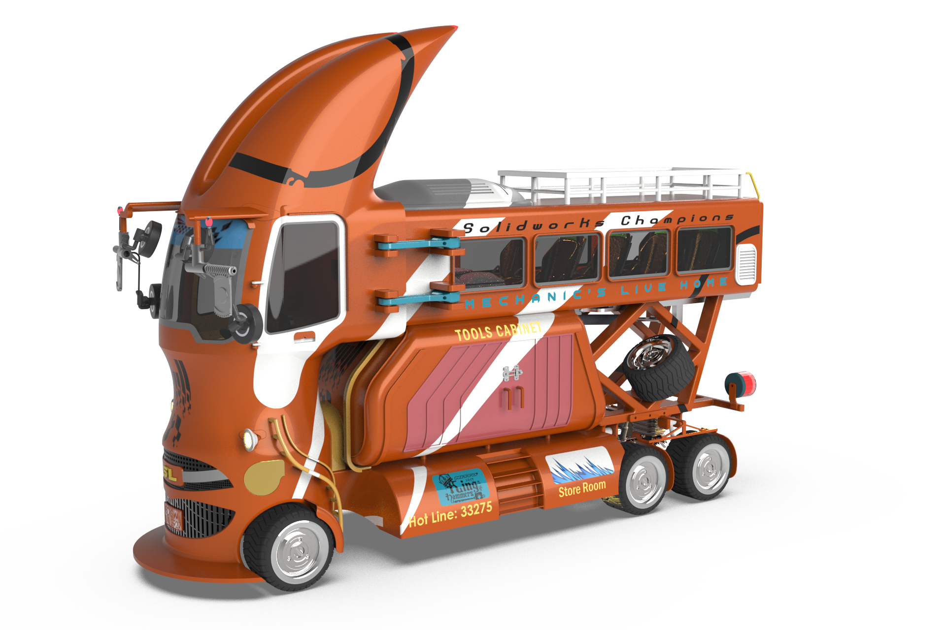 A2004446-锤子机械师卡车